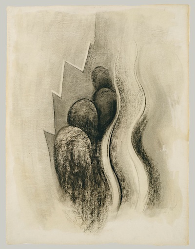 Georgia O'Keeffe, Drawing XIII, 1915, Charcoal on paper, Metropolitan Museum of Art.