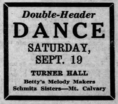 Schmitz Sisters ad.
